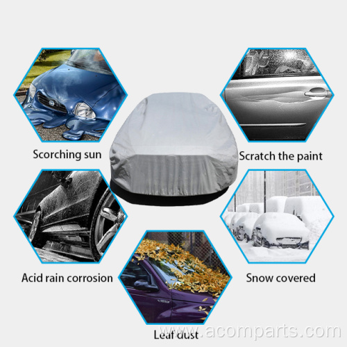 Multiple Layers All Weather Waterproof Snow car cover